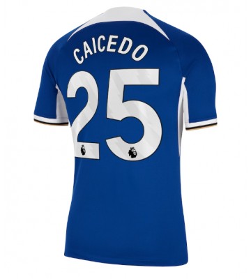 Maillot de foot Chelsea Moises Caicedo #25 Domicile 2023-24 Manches Courte